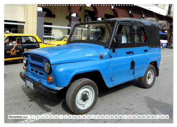 Produktbild: Sowjet-Legende - Der Gel&auml;ndewagen UAZ-469 in Kuba (Wandkalender 2026 DIN A2 quer), CALVENDO Monatskalender