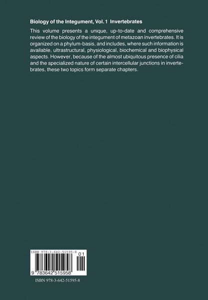 Produktbild: Biology of the Integument