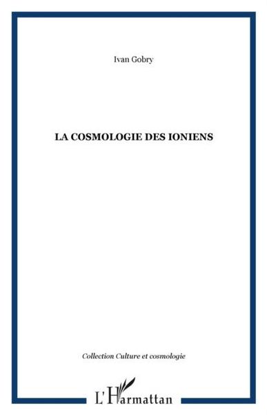 Produktbild: La Cosmologie des Ioniens