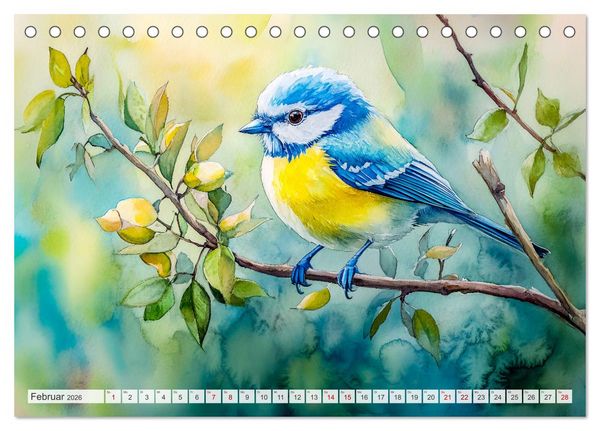 Produktbild: Wildtiere Europas - Farbwelt der heimischen Fauna (Tischkalender 2026 DIN A5 quer), CALVENDO Monatskalender