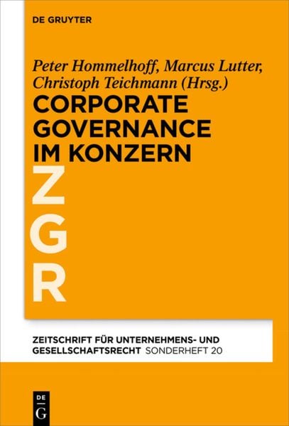 Produktbild: Corporate Governance im grenz&uuml;berschreitenden Konzern