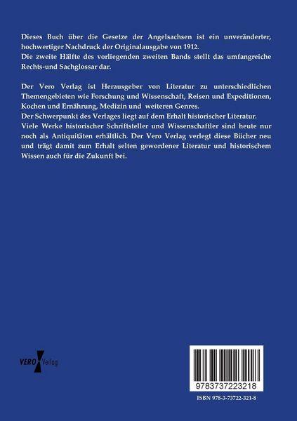 Produktbild: Die Gesetze der Angelsachsen