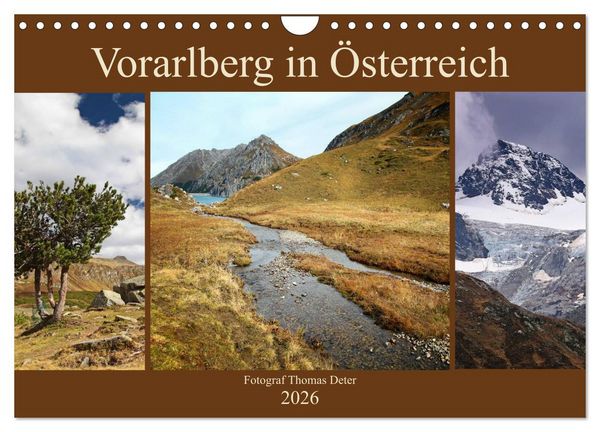 Produktbild: Vorarlberg in &Ouml;sterreich (Wandkalender 2026 DIN A4 quer), CALVENDO Monatskalender