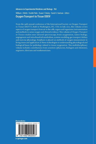 Produktbild: Oxygen Transport to Tissue XXXIV
