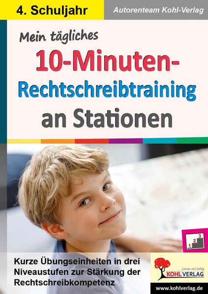 Produktbild: Mein t&auml;gliches 10-Minuten-Rechtschreibtraining an Stationen / Klasse 4