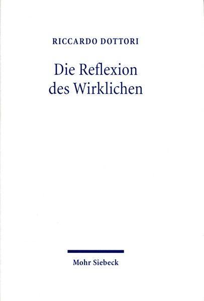 Produktbild: Die Reflexion des Wirklichen