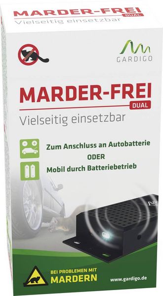 Produktbild: Gardigo Dual Marderabwehr Funktionsart Multifrequenz Wirkungsbereich 60m&sup2; 1St.