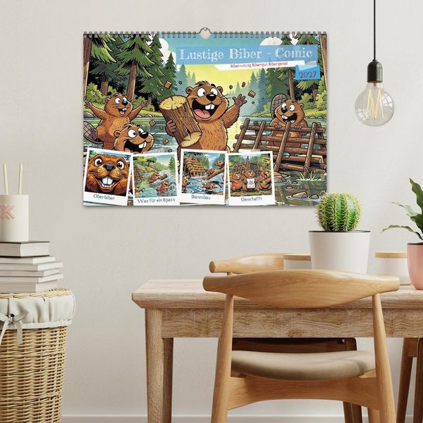 Produktbild: Lustige Biber - Comic (Wandkalender 2027 DIN A3 quer), CALVENDO Monatskalender