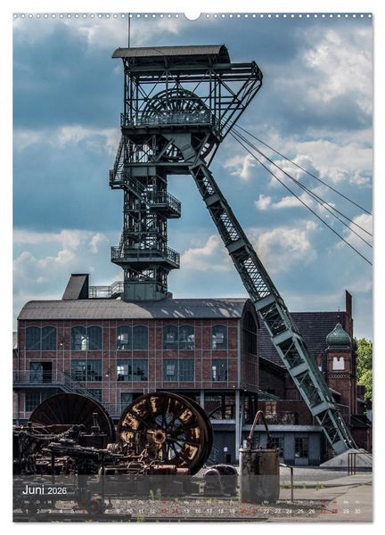 Produktbild: F&ouml;rdert&uuml;rme im Ruhrgebiet - Skulpturen der Vergangenheit (hochwertiger Premium Wandkalender 2026 DIN A2 hoch), Kunstdruck in Hochglanz