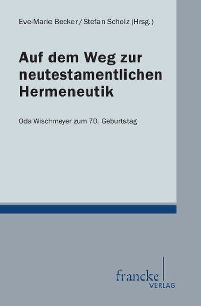 Produktbild: Auf dem Weg zur neutestamentlichen Hermeneutik