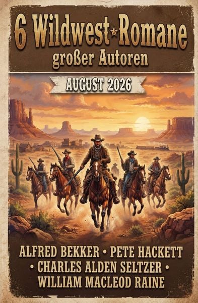 Produktbild: 6 Wildwest-Romane gro&szlig;er Autoren August 2026