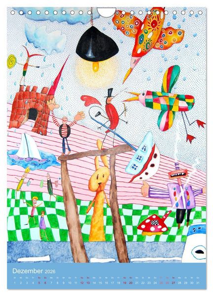 Produktbild: RABUNTEL KIND und KUNST inszeniert von KATHRIN SCHWERTNER (Wandkalender 2026 DIN A4 hoch), CALVENDO Monatskalender