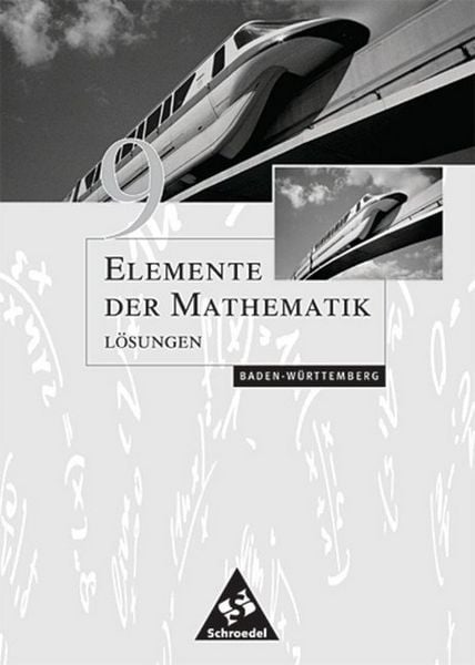 Produktbild: Elemente Mathe 9 L&ouml;s. S1 BW (2001)