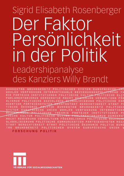 Produktbild: Der Faktor Pers&ouml;nlichkeit in der Politik