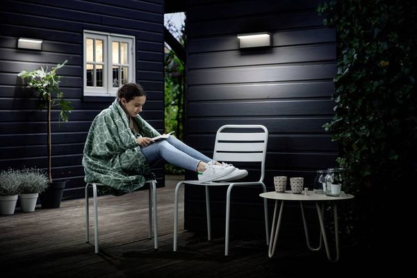 Philips Lighting Bustan 8720169257252 LED-Außenwandleuchte LED 3.8W Anthrazit