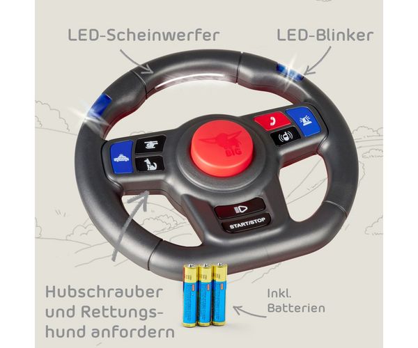 Produktbild: BIG 800055471 - BIG SOS Sound Wheel, Lenkrad f&uuml;r BIG Bobby Cars/BIG Traktoren ab Baujahr 2010