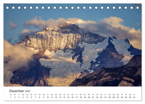 Produktbild: Berner Oberland - Bergwelten (Tischkalender 2027 DIN A5 quer), CALVENDO Monatskalender