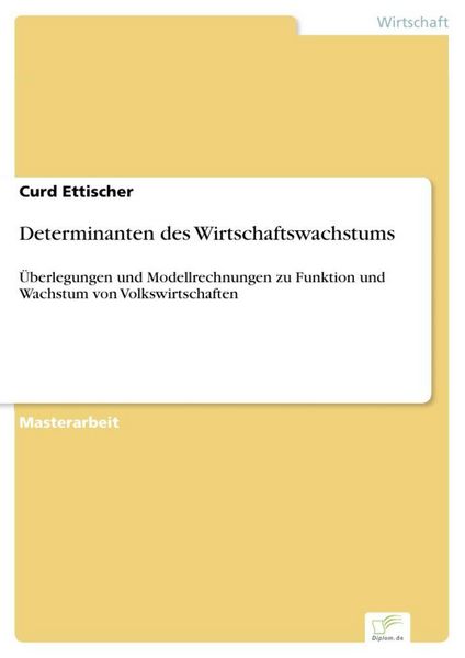 Produktbild: Determinanten des Wirtschaftswachstums