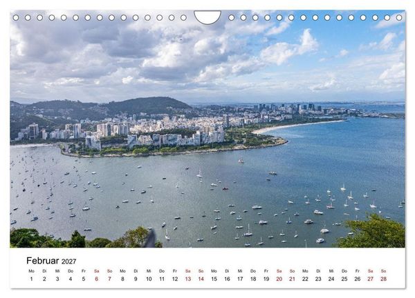 Produktbild: Rio de Janeiro - Kontraste. Farben. Licht (Wandkalender 2027 DIN A4 quer), CALVENDO Monatskalender