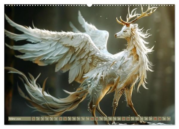 Produktbild: Fantastische Chim&auml;ren - von zauberhaft bis atemberaubend (Wandkalender 2026 DIN A2 quer), CALVENDO Monatskalender