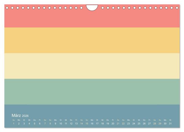 Produktbild: 70er Jahre Bastelkalender - DIY Kreativ-Kalender zum Selbstgestalten (Wandkalender 2026 DIN A4 quer), CALVENDO Monatskalender