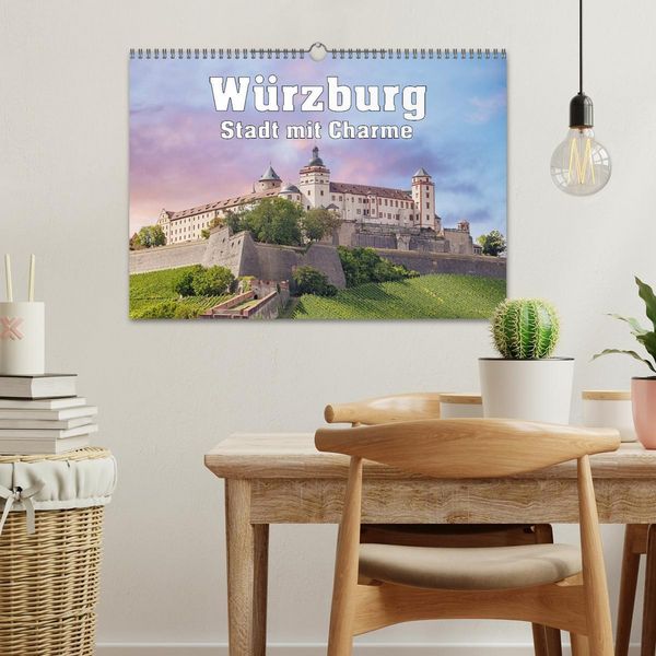 Produktbild: W&uuml;rzburg - Stadt mit Charme (Wandkalender 2026 DIN A3 quer), CALVENDO Monatskalender