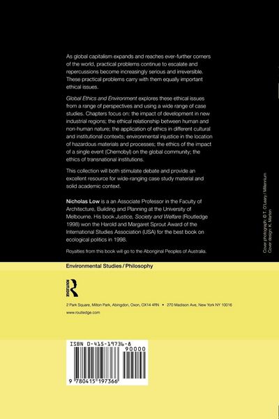 Produktbild: Global Ethics and Environment