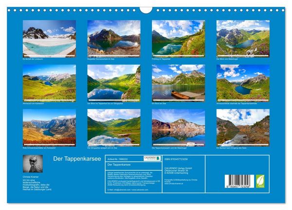 Produktbild: Der Tappenkarsee (Wandkalender 2026 DIN A3 quer), CALVENDO Monatskalender