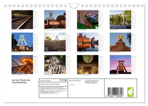 Produktbild: Auf der Route der Industriekultur (Wandkalender 2026 DIN A4 quer), CALVENDO Monatskalender