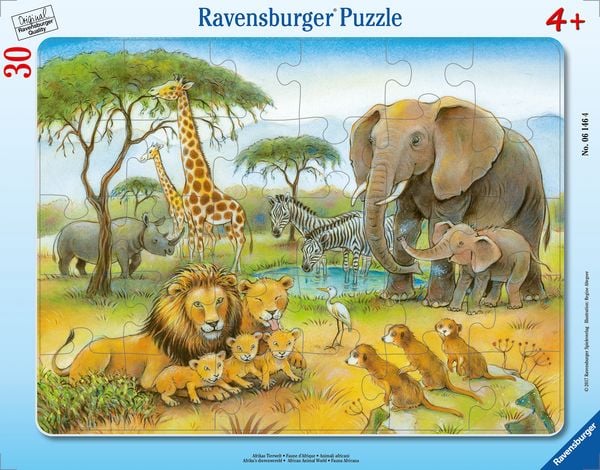 Produktbild: Rahmenpuzzle Ravensburger Afrikas Tierwelt 30 Teile