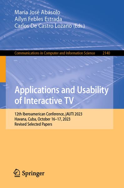 Produktbild: Applications and Usability of Interactive TV