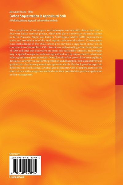 Produktbild: Carbon Sequestration in Agricultural Soils