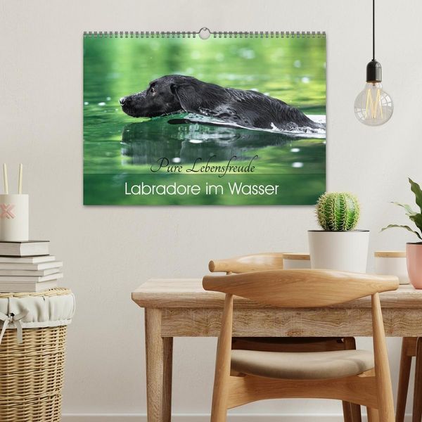 Produktbild: Labradore im Wasser (Wandkalender 2027 DIN A3 quer), CALVENDO Monatskalender