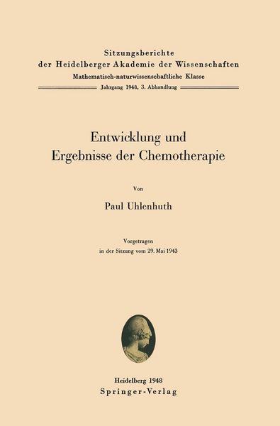 Produktbild: Entwicklung und Ergebnisse der Chemotherapie
