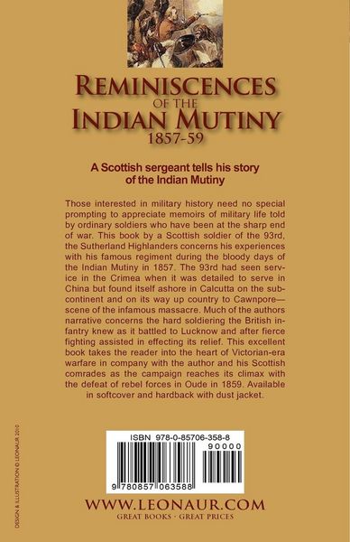 Produktbild: Reminiscences of the Indian Mutiny 1857-59