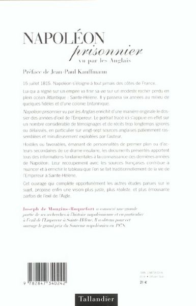 Produktbild: Napoleon prisonnier vu par les angl