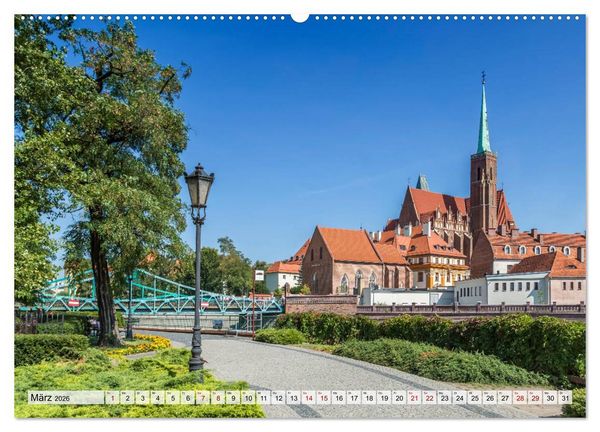 Produktbild: HISTORIE BRESLAU (hochwertiger Premium Wandkalender 2026 DIN A2 quer), Kunstdruck in Hochglanz