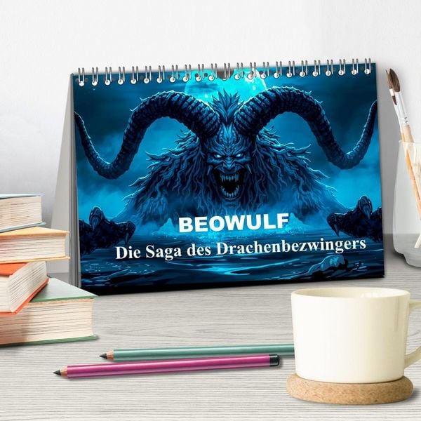 Produktbild: Beowulf &ndash; Die Saga des Drachenbezwingers (Tischkalender 2027 DIN A5 quer), CALVENDO Monatskalender
