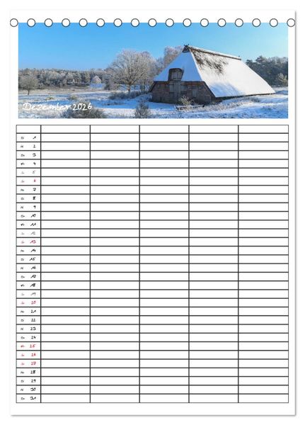 Produktbild: L&uuml;neburger Heide - Faszinierend sch&ouml;n (Tischkalender 2026 DIN A5 hoch), CALVENDO Monatskalender