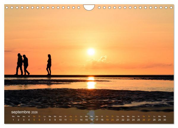 Produktbild: Baie de Somme Couchers de soleil (Calendrier mural 2026 DIN A4 vertical), CALVENDO calendrier mensuel