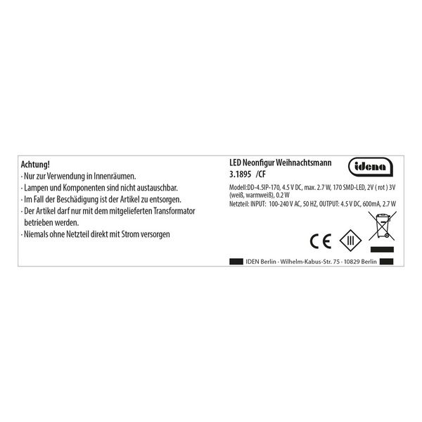 Produktbild: Idena LED Lichternetz warmwei&szlig; 2x1m 160er Au&szlig;en