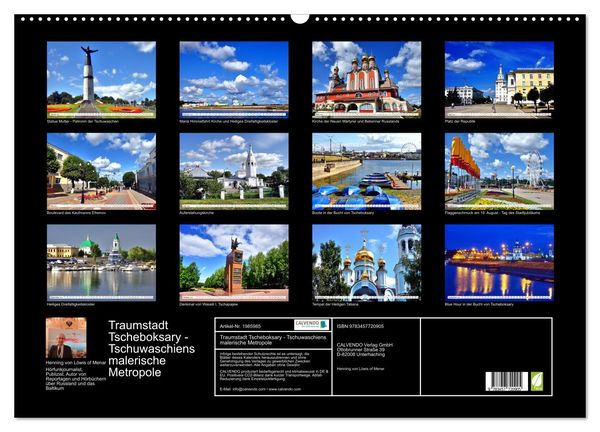 Produktbild: Traumstadt Tscheboksary - Tschuwaschiens malerische Metropole (Wandkalender 2026 DIN A2 quer), CALVENDO Monatskalender