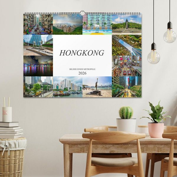 Produktbild: Hongkong Bilder einer Metropole (Wandkalender 2026 DIN A2 quer), CALVENDO Monatskalender