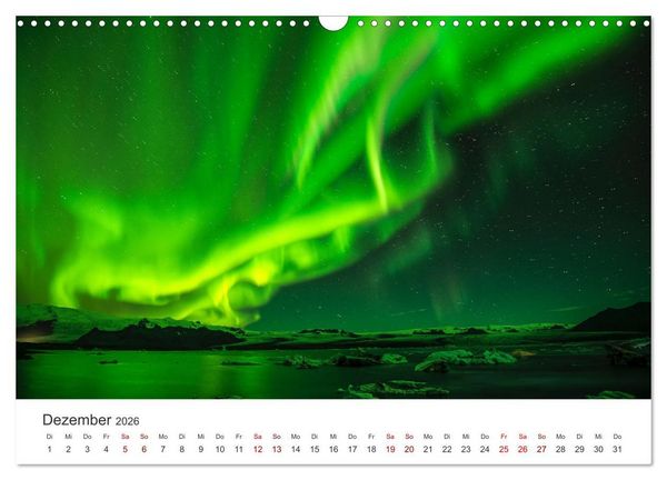 Produktbild: Polarlichter - Einzigartige Ph&auml;nomene am Himmel. (Wandkalender 2026 DIN A3 quer), CALVENDO Monatskalender