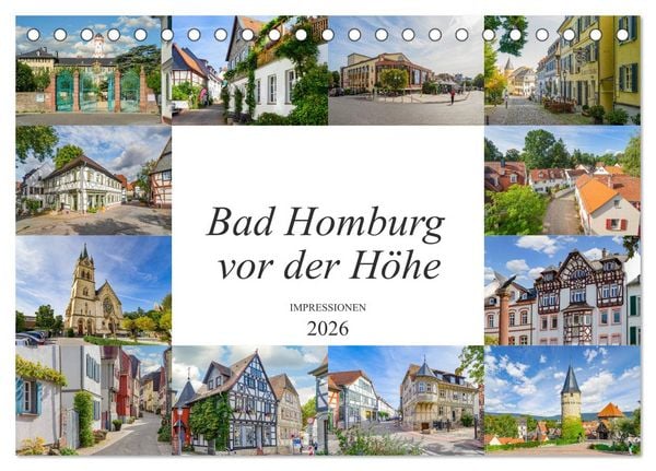 Produktbild: Bad Homburg vor der H&ouml;he Impressionen (Tischkalender 2026 DIN A5 quer), CALVENDO Monatskalender