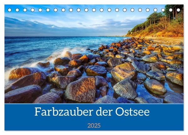 Farbzauber der Ostsee (Tischkalender 2025 DIN A5 quer), CALVENDO Monatskalender