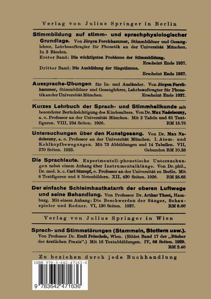 Produktbild: Stimmbildung auf stimm- und sprachphysiologischer Grundlage