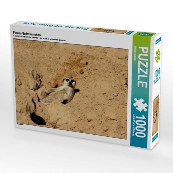 Produktbild: CALVENDO Puzzle Faules Erdm&auml;nnchen | 1000 Teile Lege-Gr&ouml;&szlig;e 64x48cm Foto-Puzzle f&uuml;r gl&uuml;ckliche Stunden