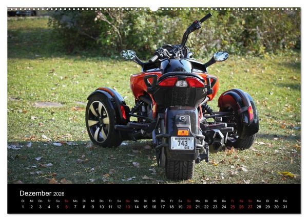 Produktbild: CanAm Spyder F3 (Wandkalender 2026 DIN A2 quer), CALVENDO Monatskalender