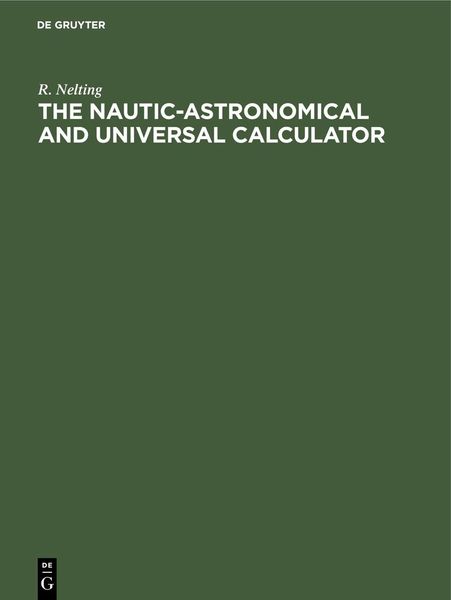 Produktbild: The Nautic-Astronomical and Universal Calculator